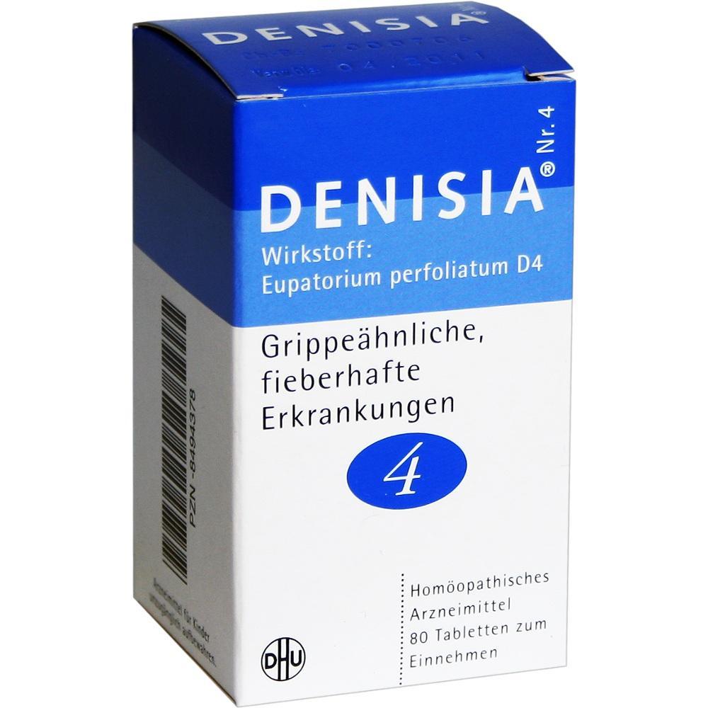 Eine Packung homöopathische Tabletten gegen grippeähnliche Symptome.