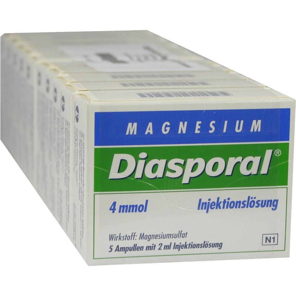 Eine Packung Magnesium-Injektionsl&ouml;sung mit 5 Ampullen &agrave; 2 ml.