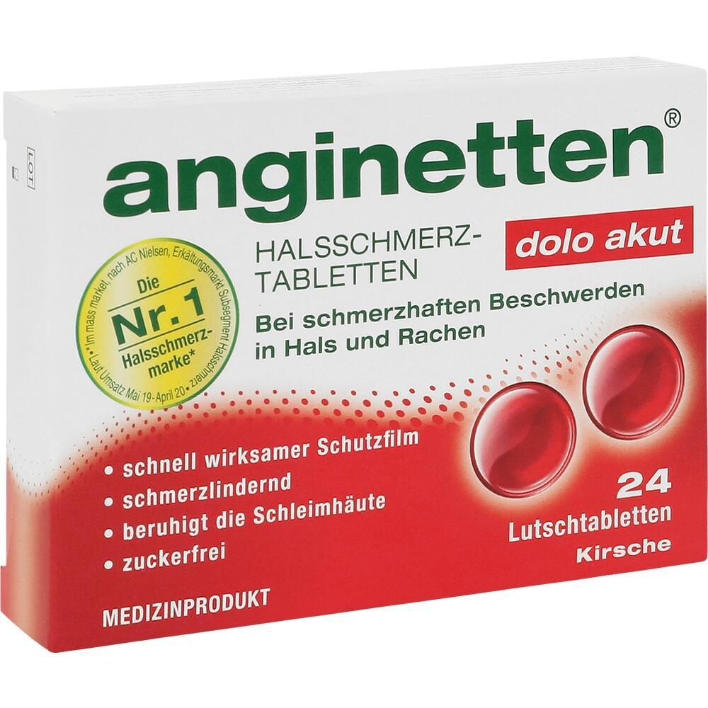 Packung von Halsschmerztabletten in Kirschgeschmack für die Linderung von Halsbeschwerden.