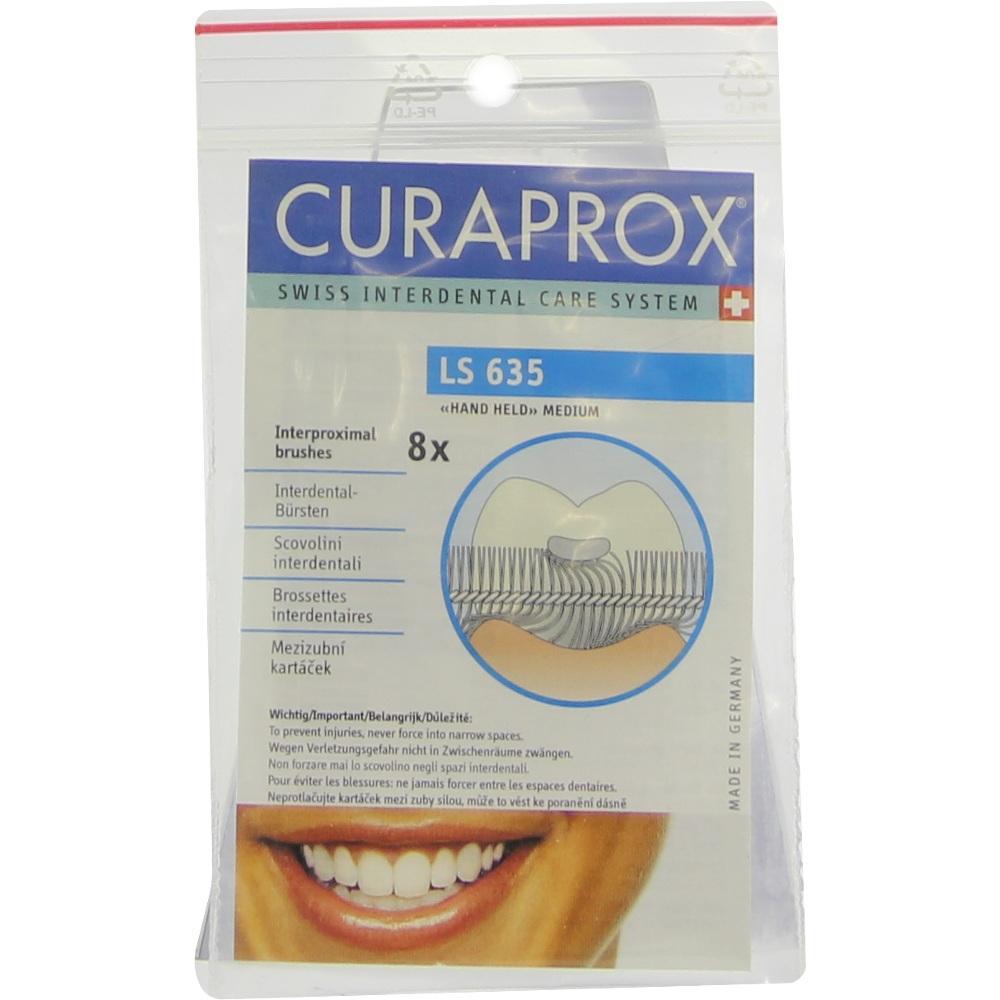 Verpackung von CURAPROX Interdentalbürsten für Zahnpflege.