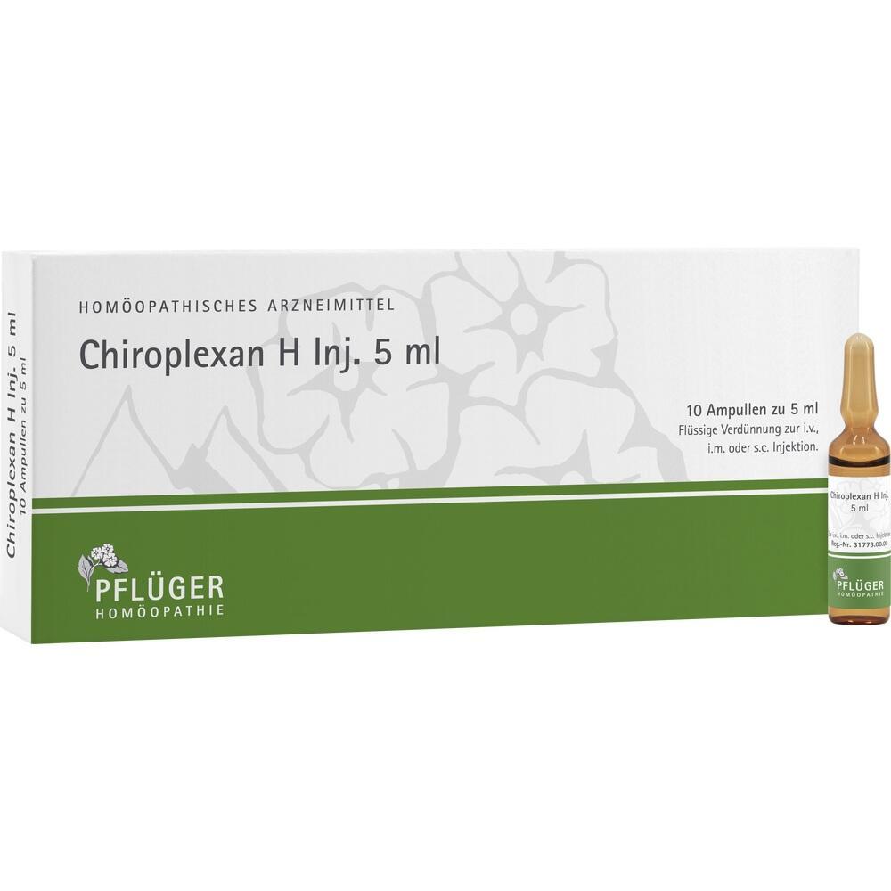 Verpackung mit hom&ouml;opathischen Ampullen von Chiroplexan H.
