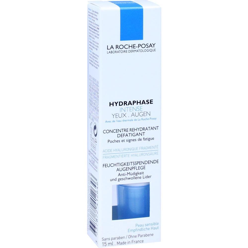 Eine Packung mit feuchtigkeitsspendender Augenpflege von La Roche-Posay.
