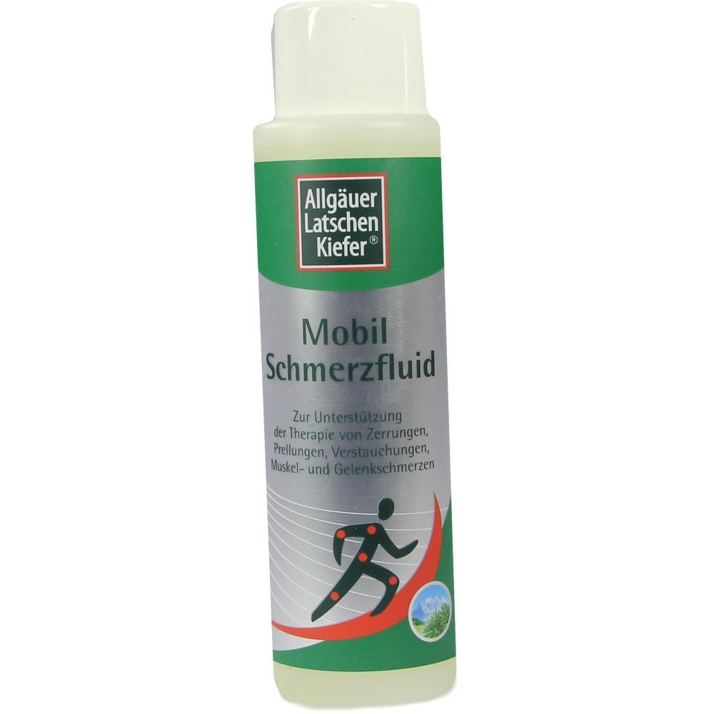 Eine Flasche Schmerzfluid zur Linderung von Muskel- und Gelenkschmerzen.