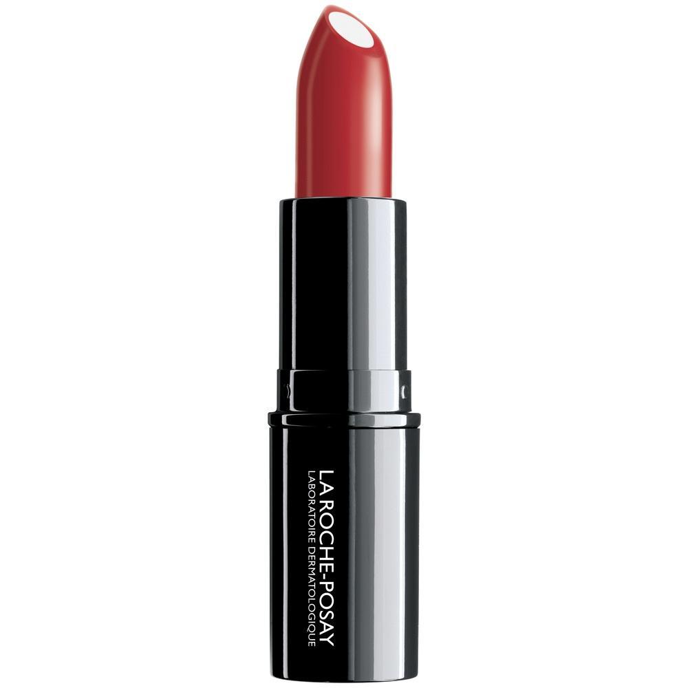 Ein roter Lippenstift in einer schwarzen H&uuml;lle.