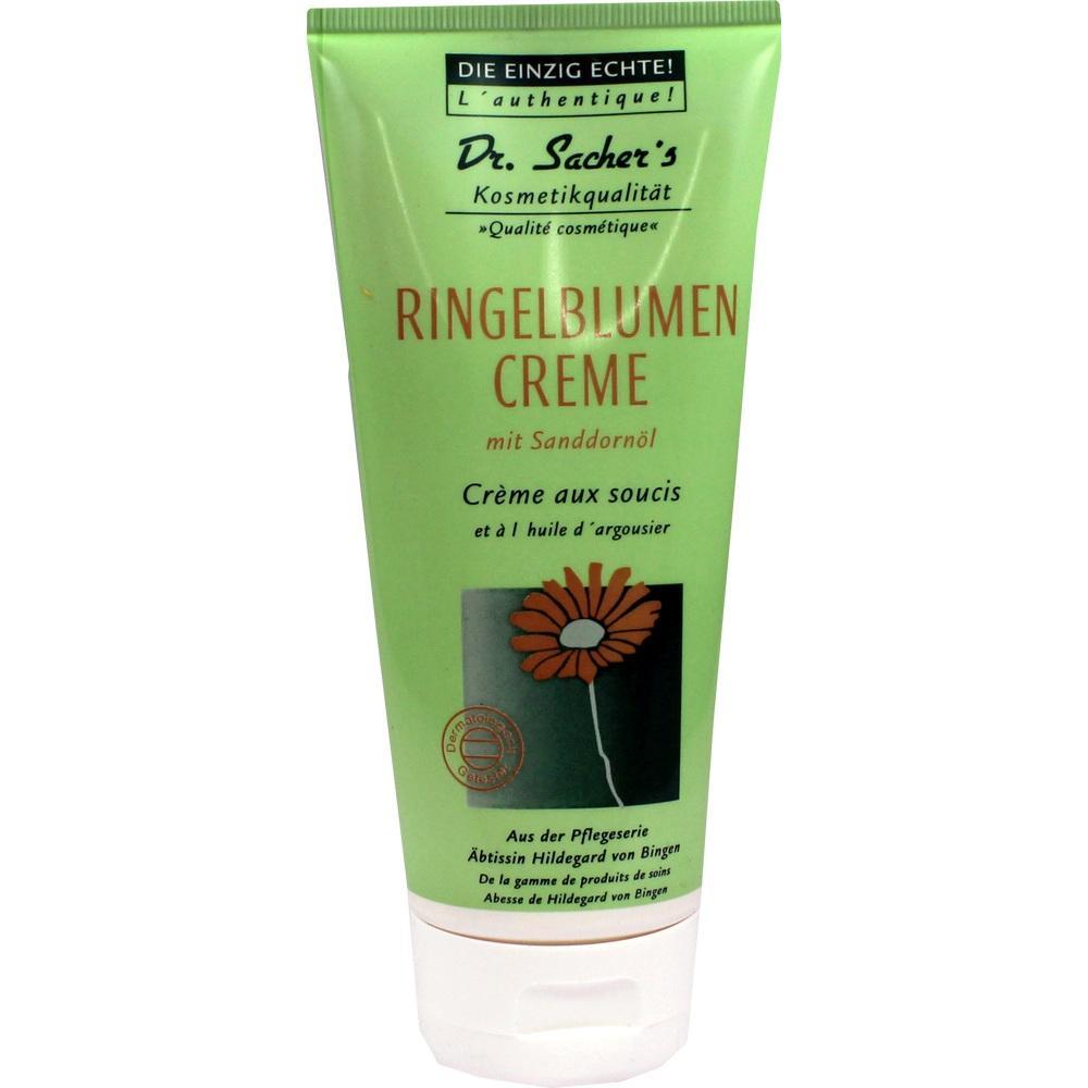 Grüne Tube mit Ringelblumencreme von Dr. Sacher's.