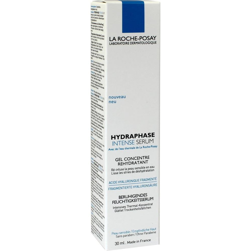 Weiße Verpackung mit blauer Aufschrift von La Roche-Posay Feuchtigkeitsserum.