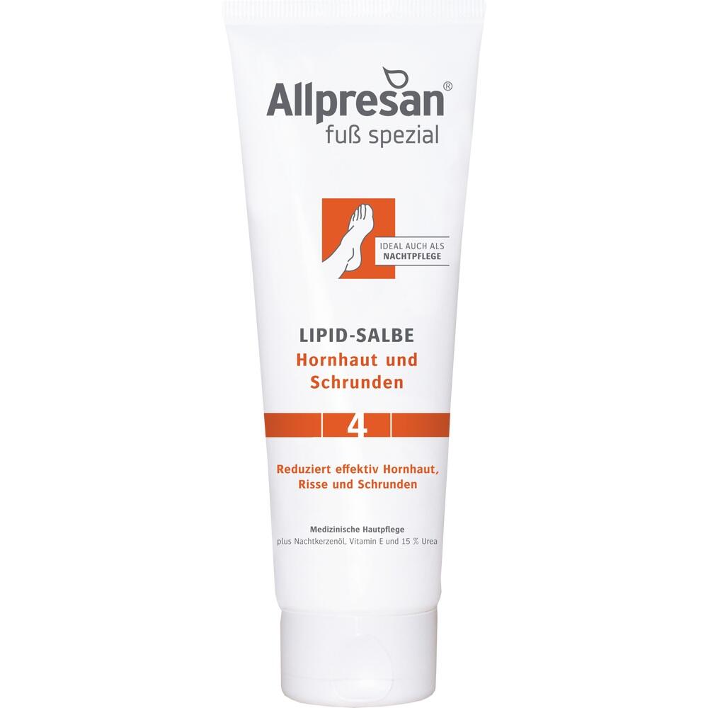 Tube mit Fu&szlig;creme gegen Hornhaut und Risse.