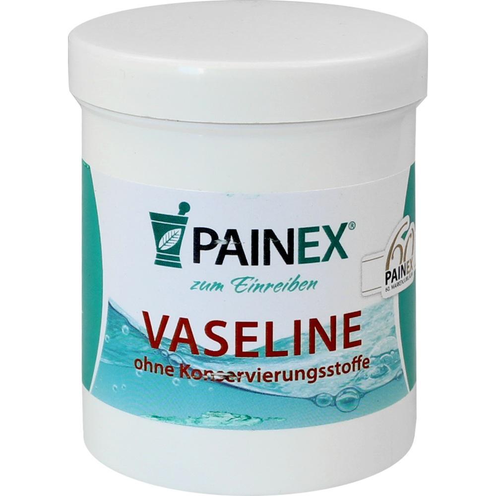 Eine weiße Dose mit Vaseline ohne Konservierungsstoffe.