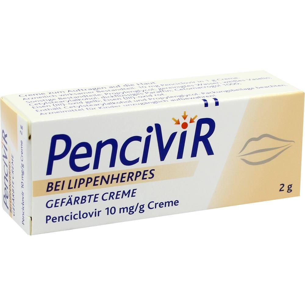 Eine Packung Pencivir Creme gegen Lippenherpes, 2 Gramm.