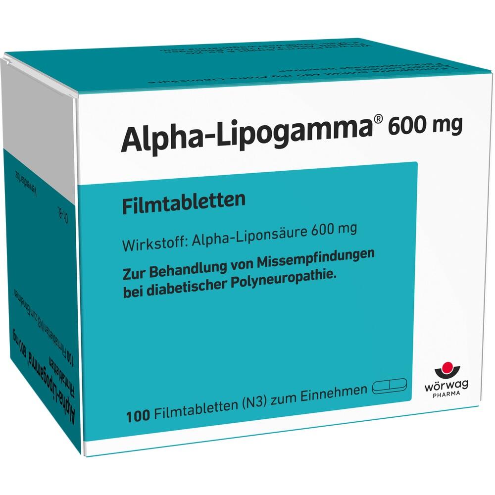 Eine Packung Tabletten zur Behandlung von Nervensch&auml;den bei Diabetes.