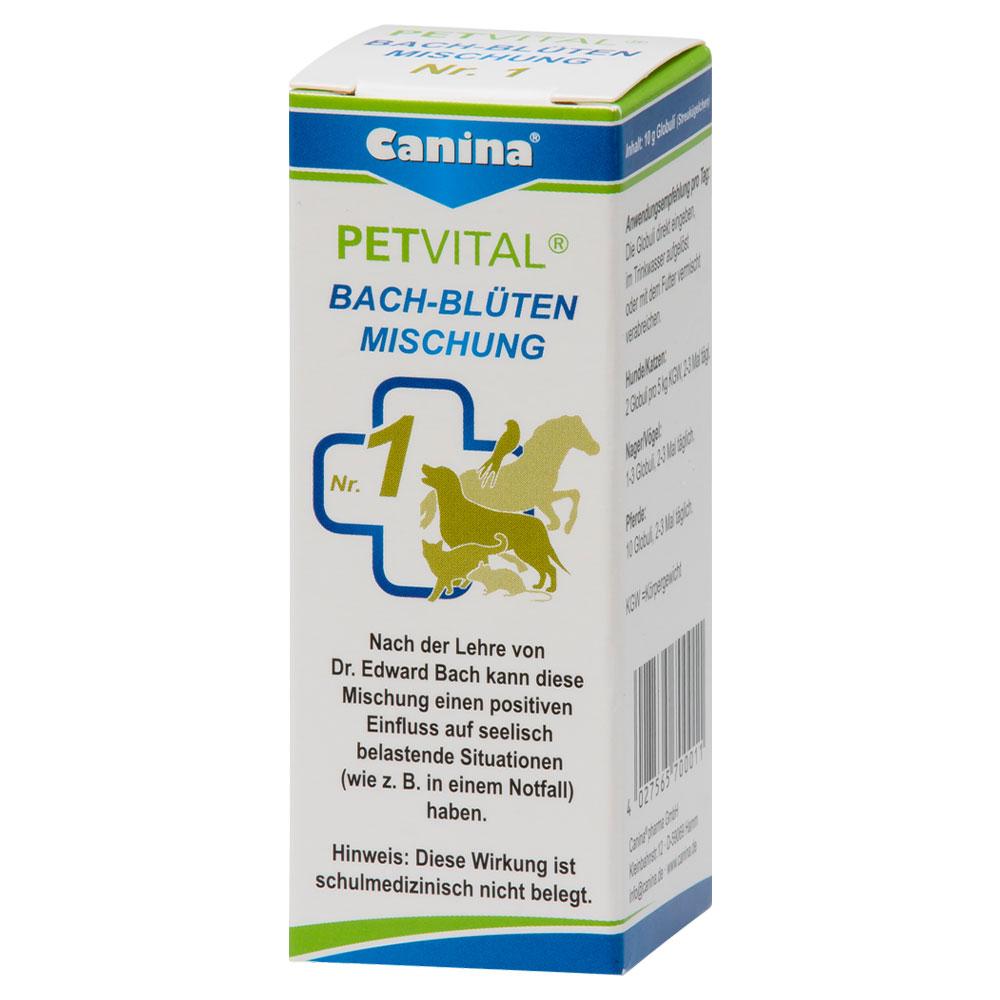 Eine Schachtel Bach-Bl&uuml;ten-Mischung f&uuml;r Tiere von der Marke Canina.