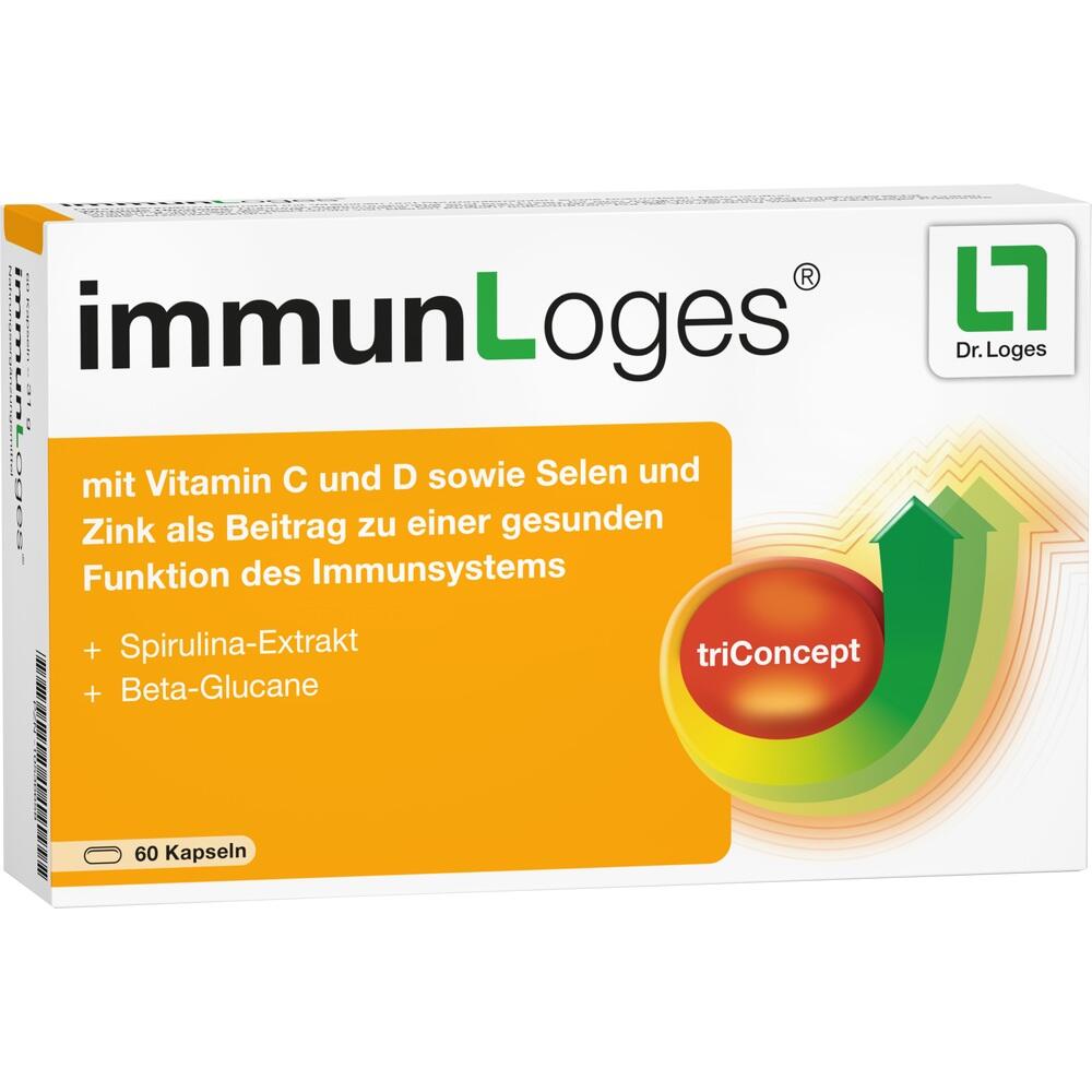 Eine Schachtel mit 60 Kapseln zur Unterst&uuml;tzung des Immunsystems.