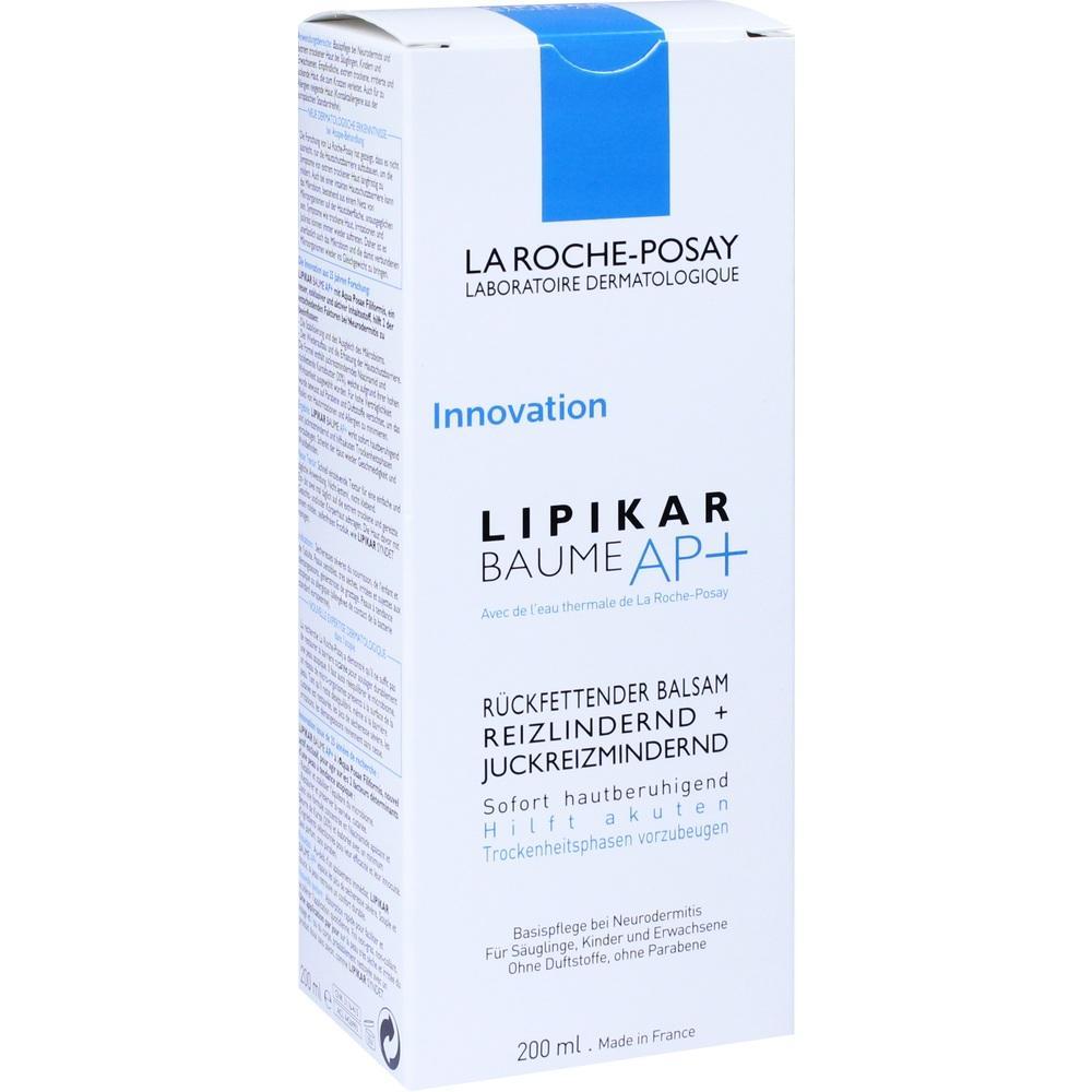 Eine weiße Schachtel mit blauer Schrift für eine Pflegelotion von La Roche-Posay.