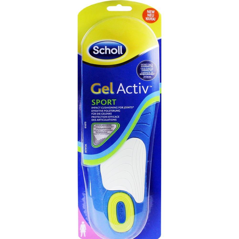 Verpackung mit Scholl Gel-Einlegesohlen für Sport.