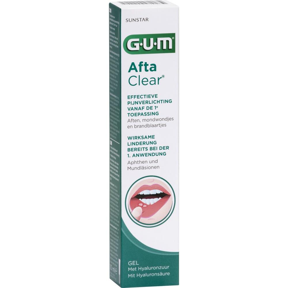 Verpackung einer Salbe gegen Aphten und Mundwunden mit einem Bild von einem Mund.