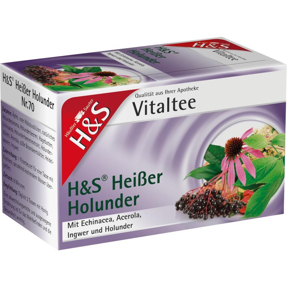 Packung Tee mit Holunder, Echinacea und anderen Kr&auml;utern von H&S.