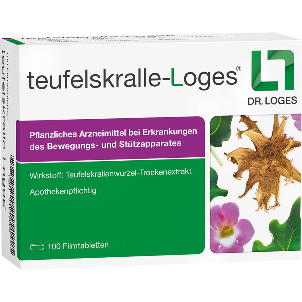 Eine Packung mit pflanzlichen Tabletten gegen Beschwerden des Bewegungsapparates.
