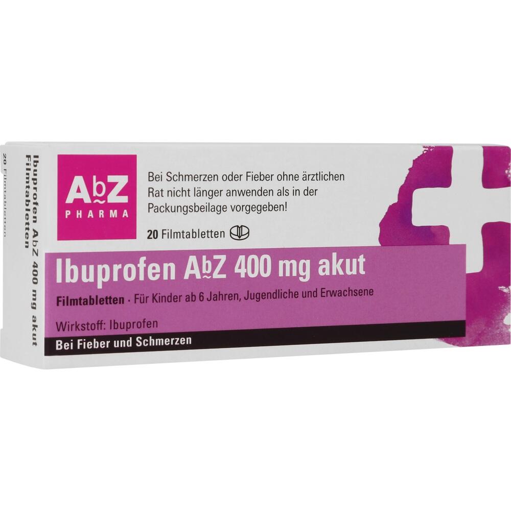 Eine Packung Ibuprofen Tabletten gegen Fieber und Schmerzen.