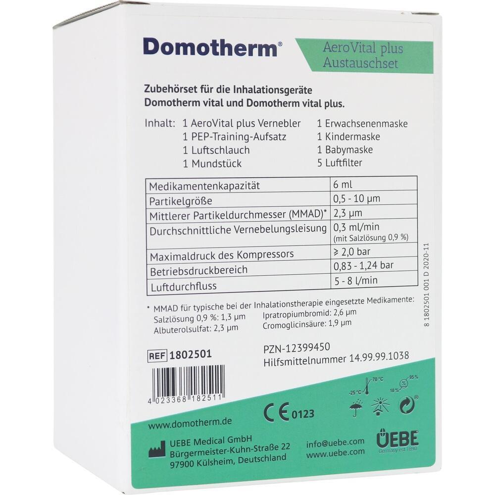 Weiße Verpackung mit Informationen zu einem Inhalationsgerät für medizinische Zwecke.