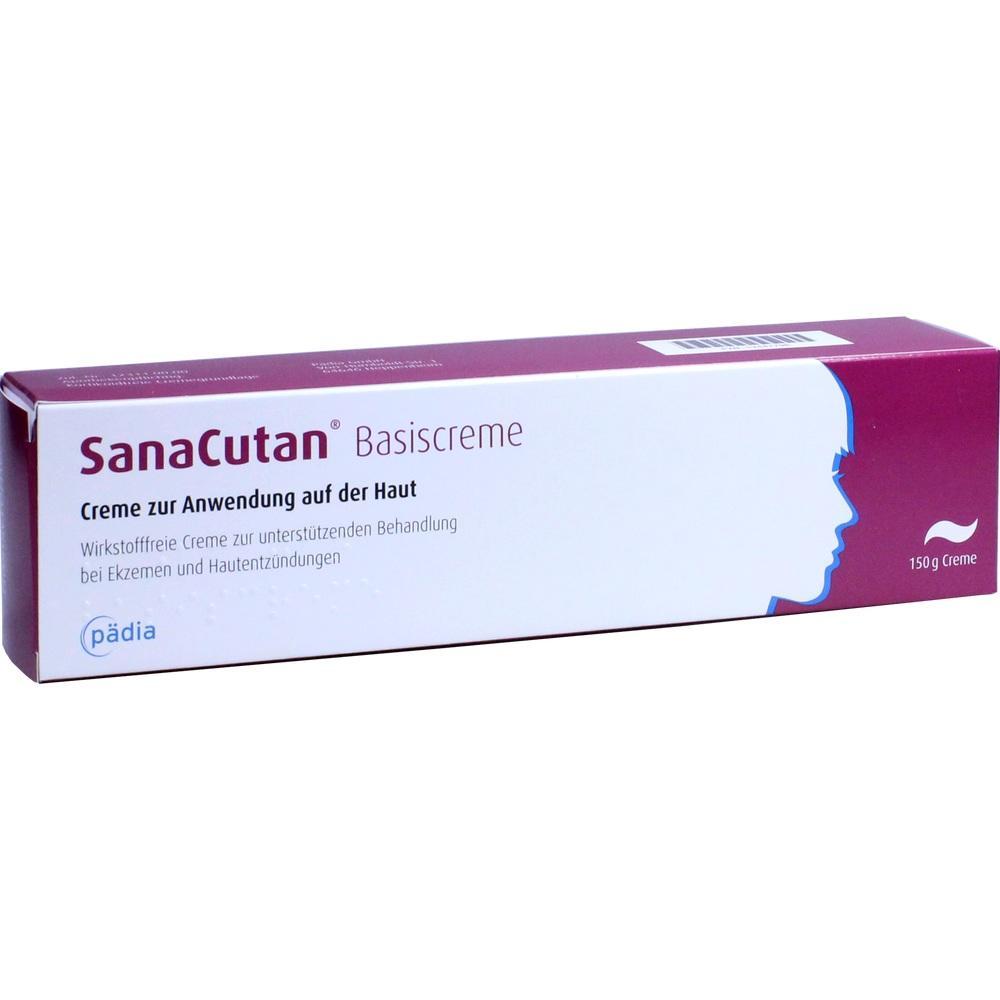 Rote Packung von SanaCutan Basiscreme f&uuml;r die Haut.