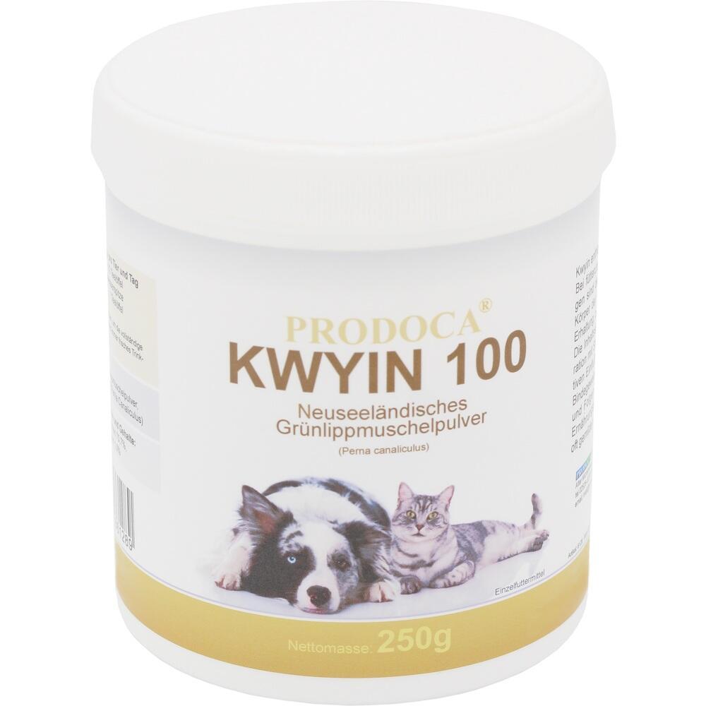 Wei&szlig;e Dose mit Gr&uuml;nlippmuschelpulver f&uuml;r Hunde und Katzen, 250g.