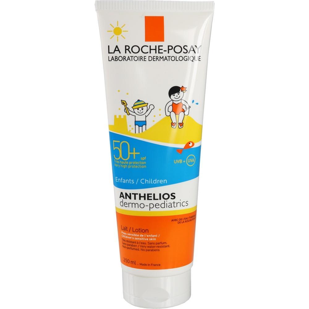 Wei&szlig;e Tube Sonnencreme f&uuml;r Kinder mit Lichtschutzfaktor 50+.