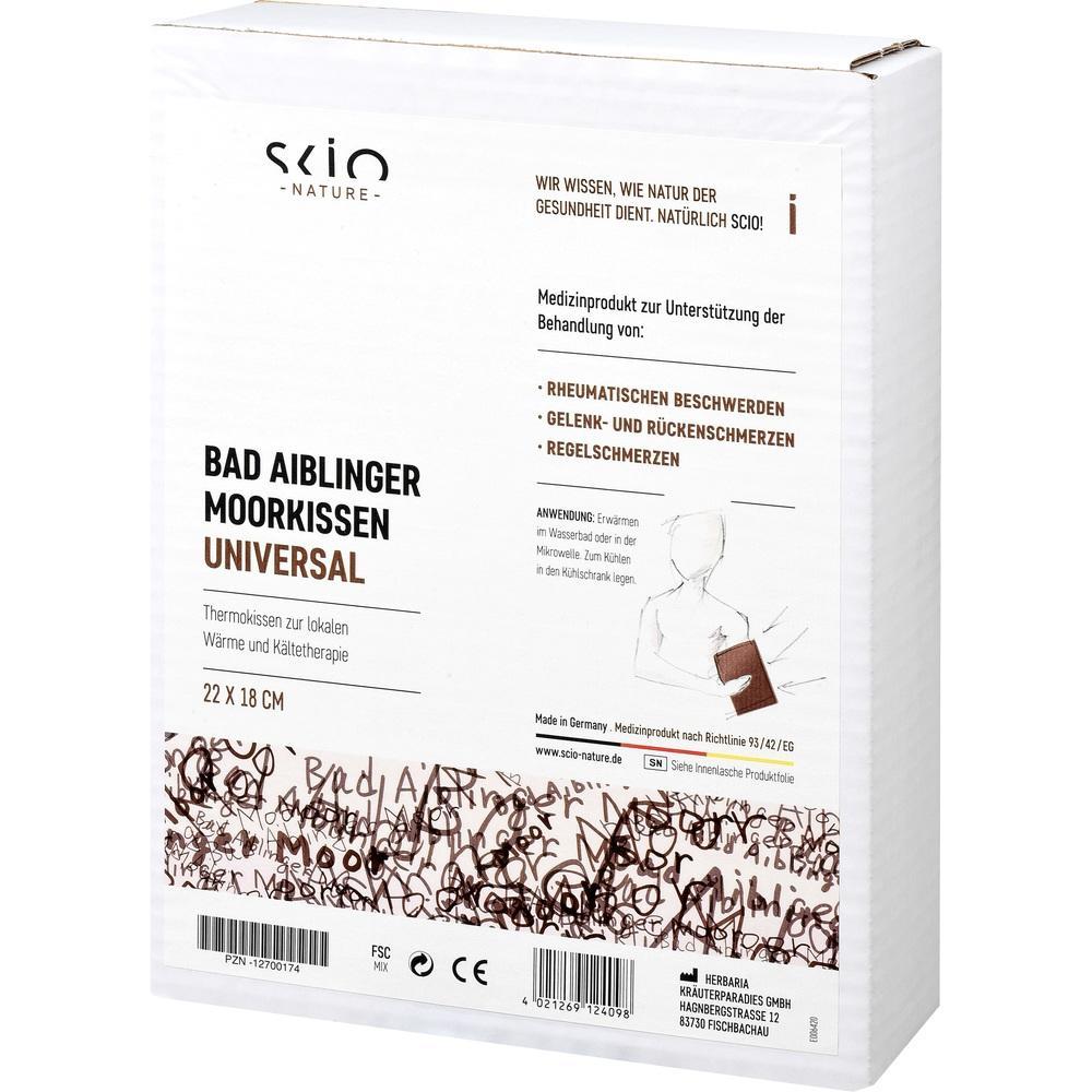 Verpackung von Bad Aiblinger Moorkissen zur W&auml;rme- und K&auml;ltetherapie.