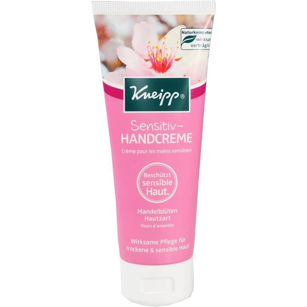Rosa Tube mit sensitiver Handcreme f&uuml;r trockene und sensible Haut.