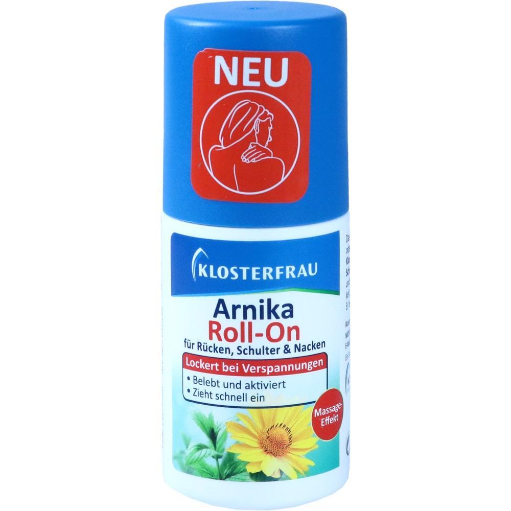 Blauer Roll-On mit Arnika für Rücken, Schulter und Nacken gegen Verspannungen.