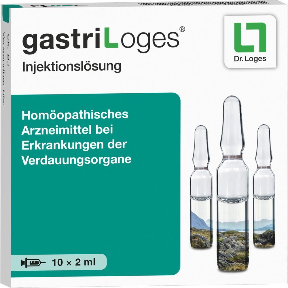 Verpackung f&uuml;r hom&ouml;opathische Injektionsl&ouml;sung bei Verdauungsproblemen.