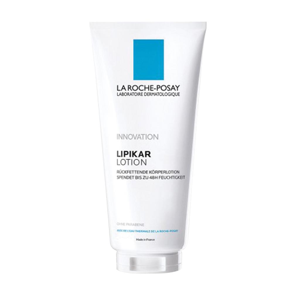 Wei&szlig;e Tube mit blauer Aufschrift "Lipikar Lotion" von La Roche-Posay.