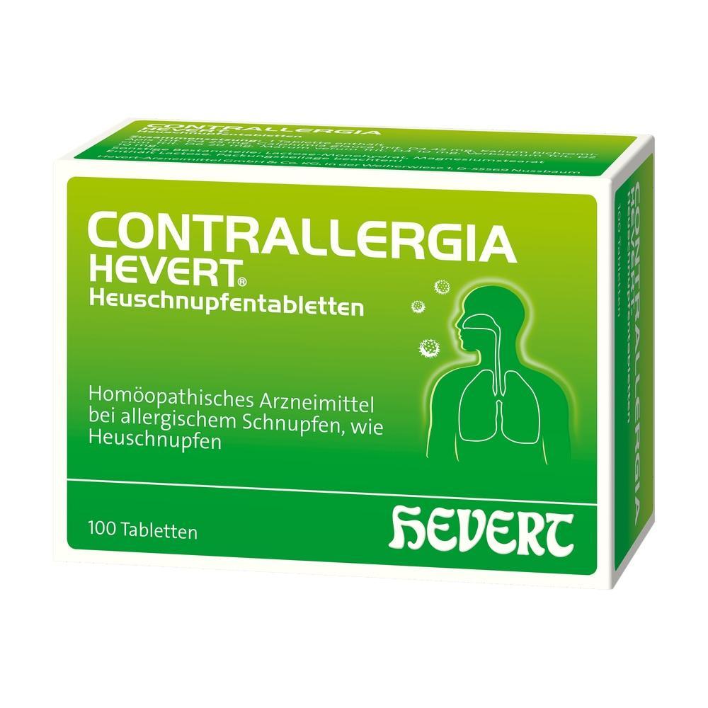 Grüne Packung mit Heuschnupfentabletten gegen allergischen Schnupfen.