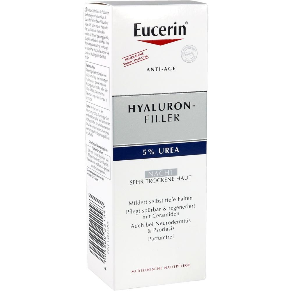 Wei&szlig;e Verpackung einer Hautcreme von Eucerin f&uuml;r sehr trockene Haut.