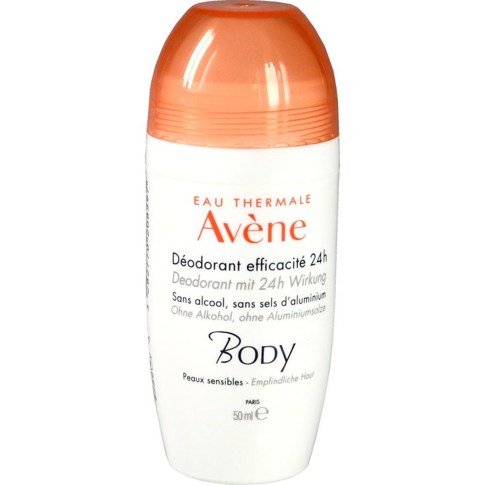 Deodorant-Roller von Avène für empfindliche Haut ohne Alkohol oder Aluminiumsalze.