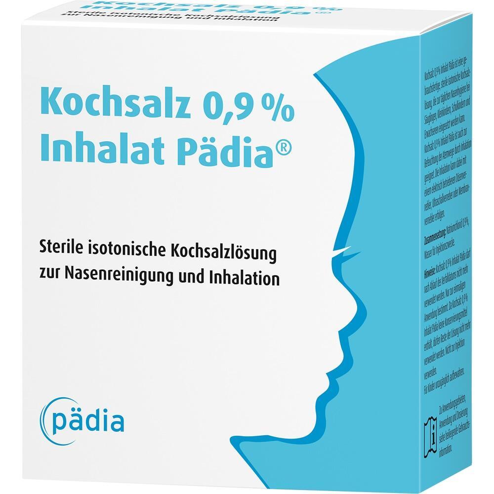 Eine Packung mit Kochsalzl&ouml;sung zur Nasenreinigung und Inhalation.
