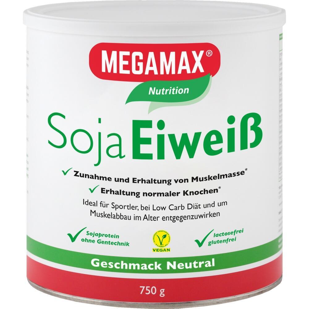 Eine Dose Soja-Eiweiß-Pulver mit neutralem Geschmack.