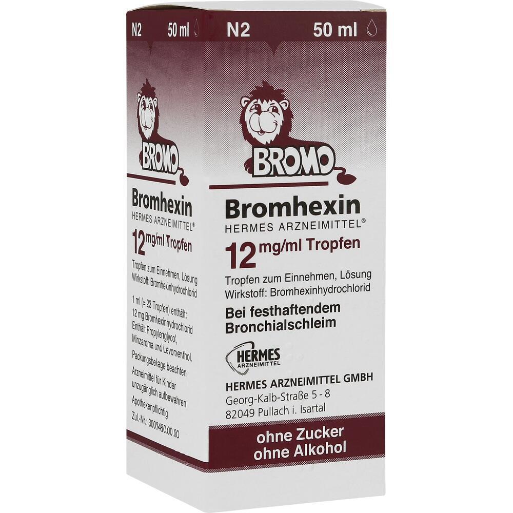 Bromhexin Tropfen gegen Husten mit Bronchialschleim, ohne Zucker und Alkohol.