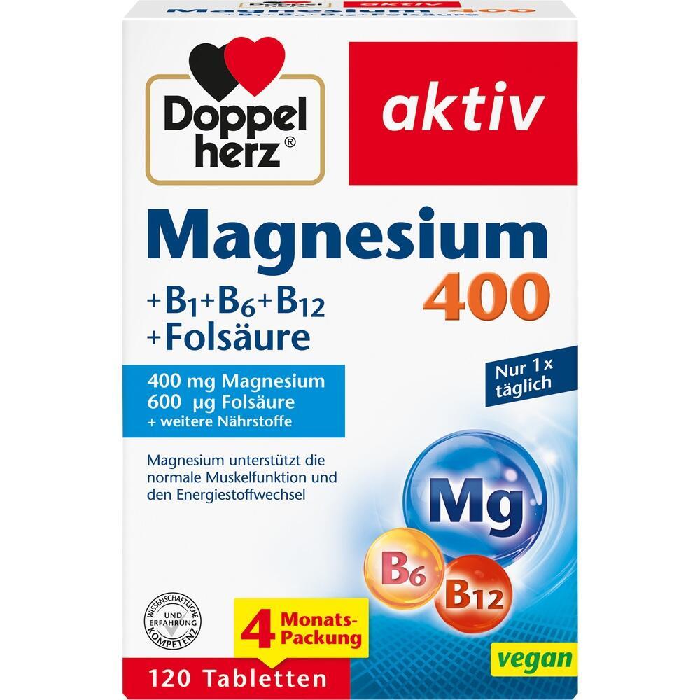 Magnesiumtabletten mit B-Vitaminen und Fols&auml;ure f&uuml;r eine t&auml;gliche Einnahme.