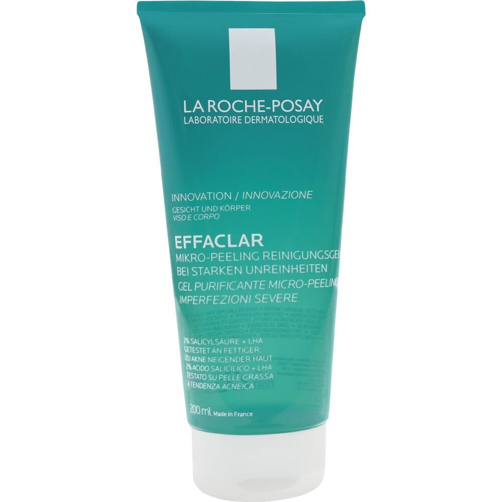 Eine Tube mit einem Mikro-Peeling Reinigungsgel von La Roche-Posay f&uuml;r das Gesicht.