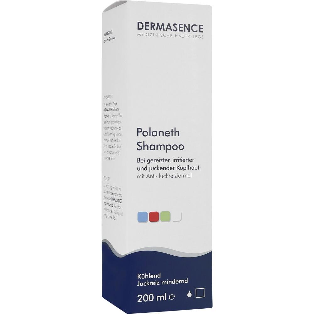 Flasche mit Polaneth Shampoo f&uuml;r gereizte Kopfhaut.