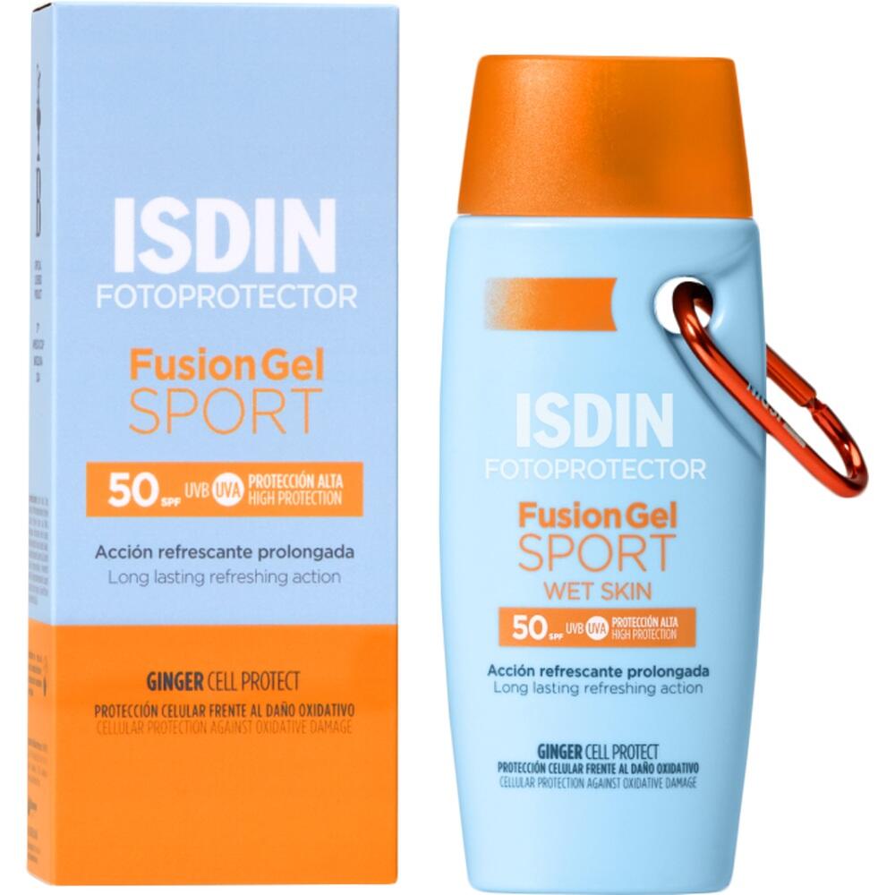 Verpackung einer Sonnencreme mit hohem Schutz f&uuml;r Sportler.