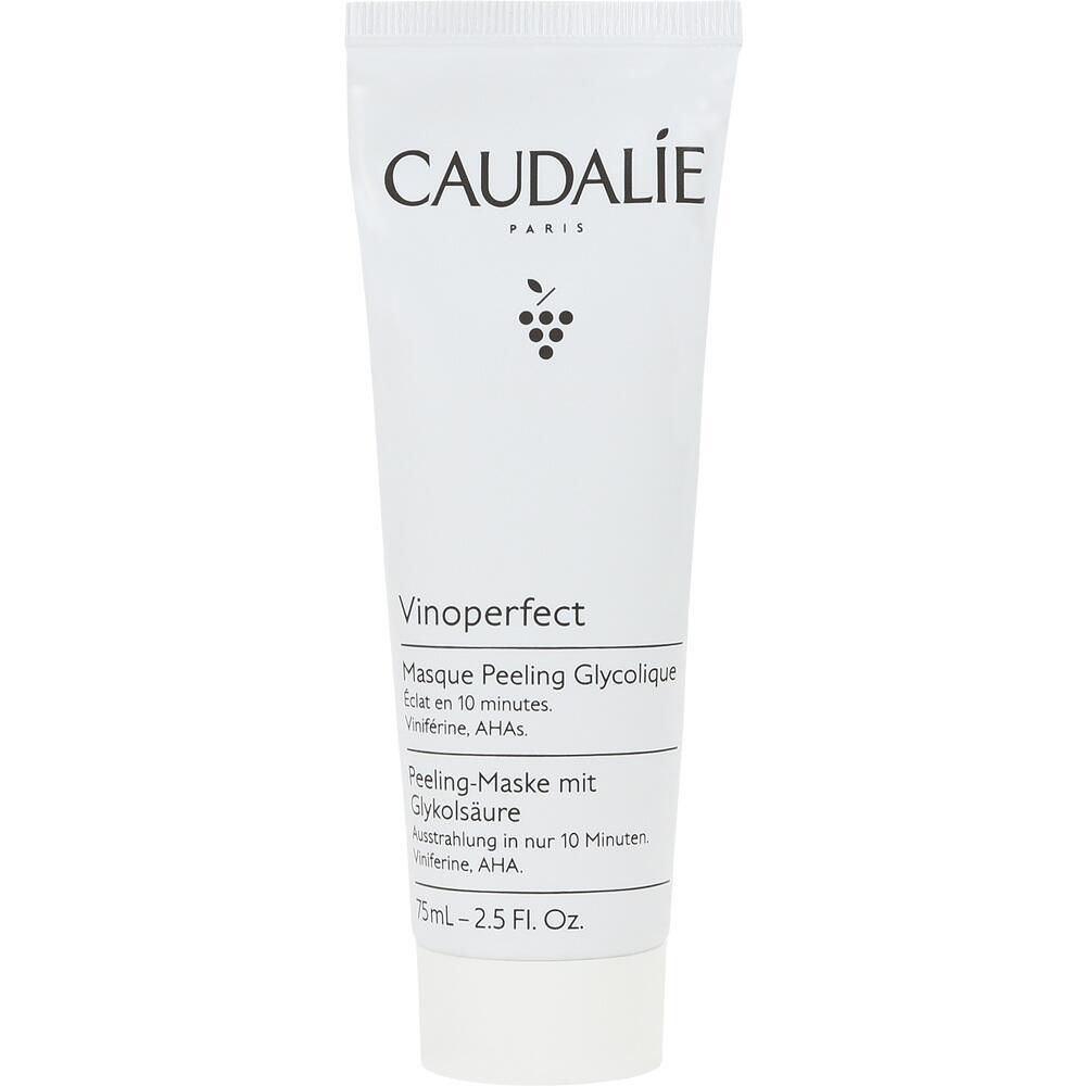 Eine Tube Caudalie Vinoperfect Peeling-Maske mit Glycolsäure.