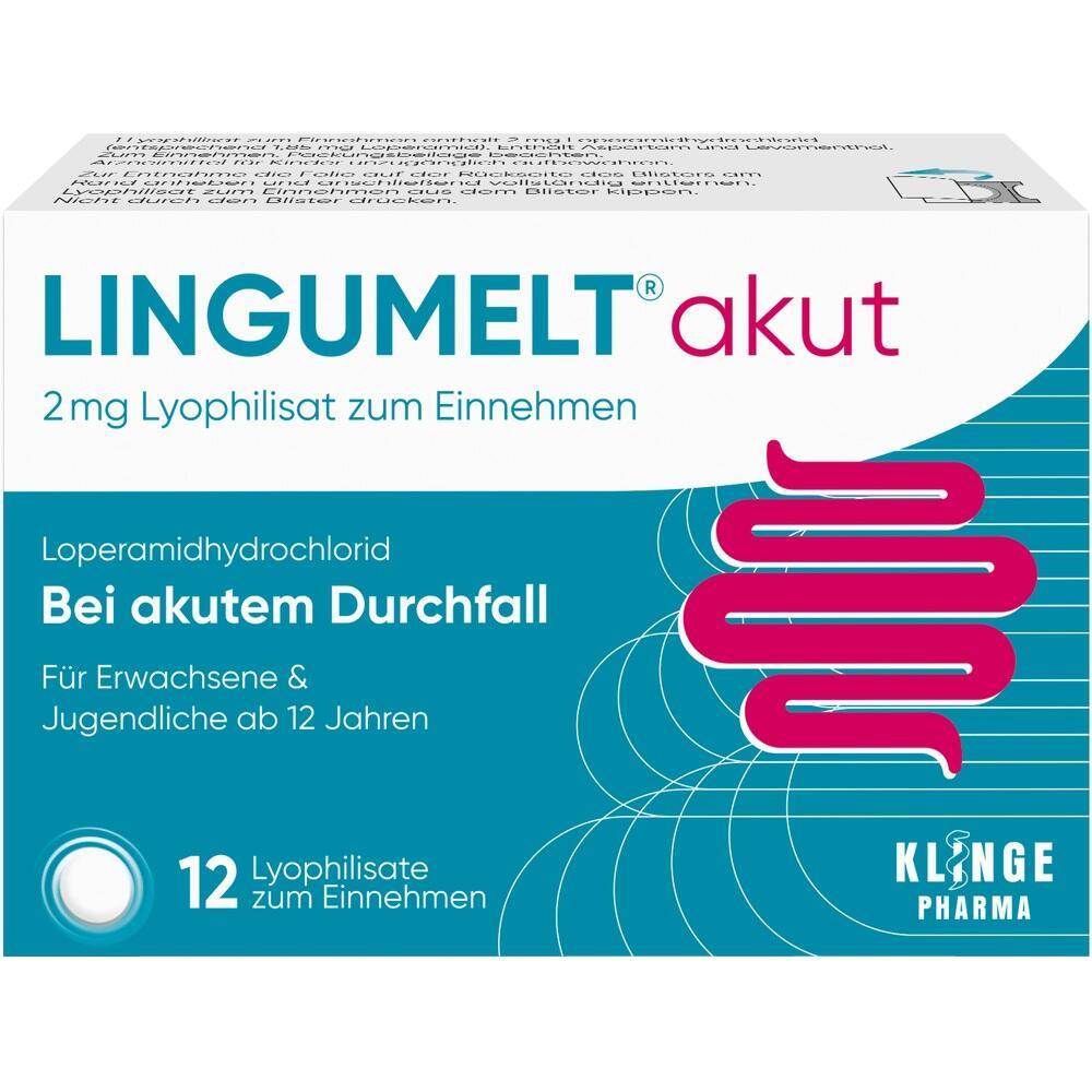 Eine Medikamentenpackung gegen akuten Durchfall.