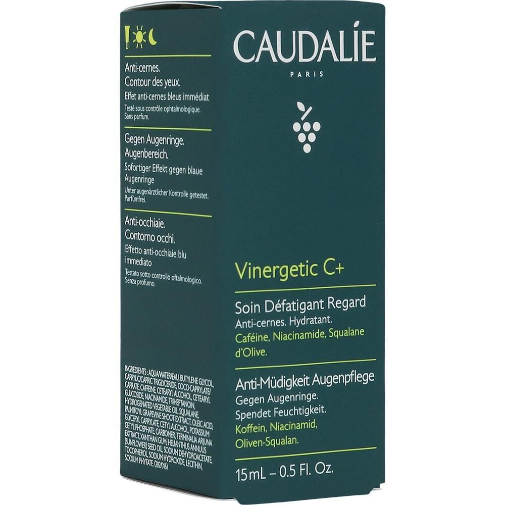 Die Verpackung zeigt eine Augencreme von Caudalie namens Vinergetic C+.