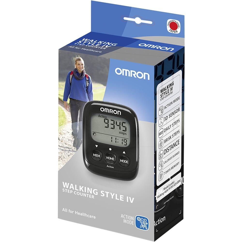 Eine Verpackung für einen Omron-Schrittzähler.