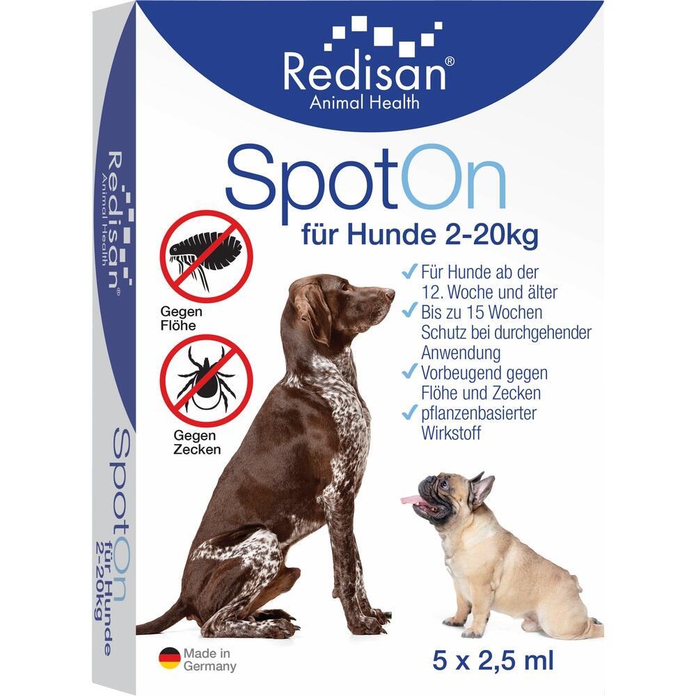 Verpackung von Floh- und Zeckenschutzmittel für Hunde.