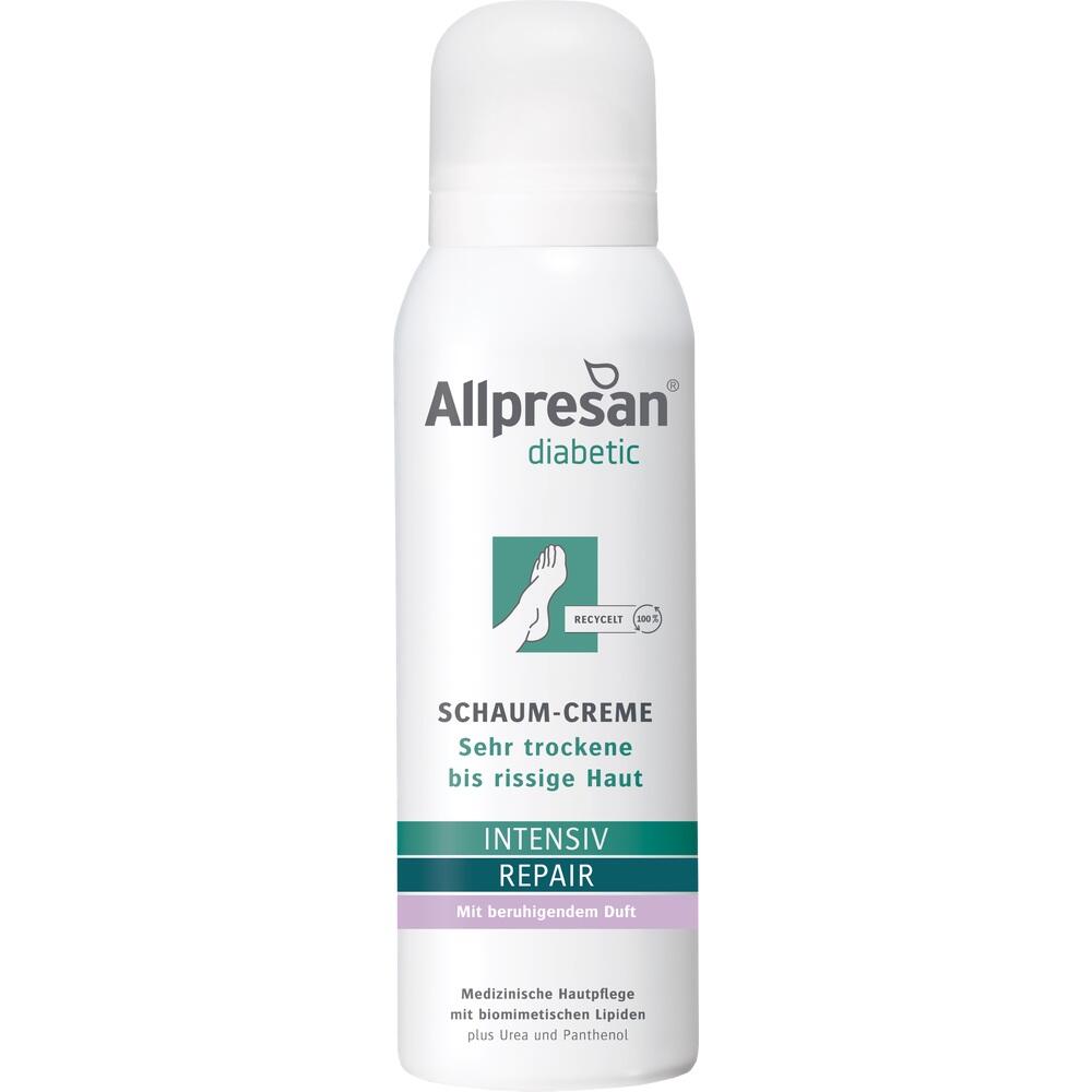 Eine wei&szlig;e Dose mit Schaum-Creme f&uuml;r sehr trockene bis rissige Haut.