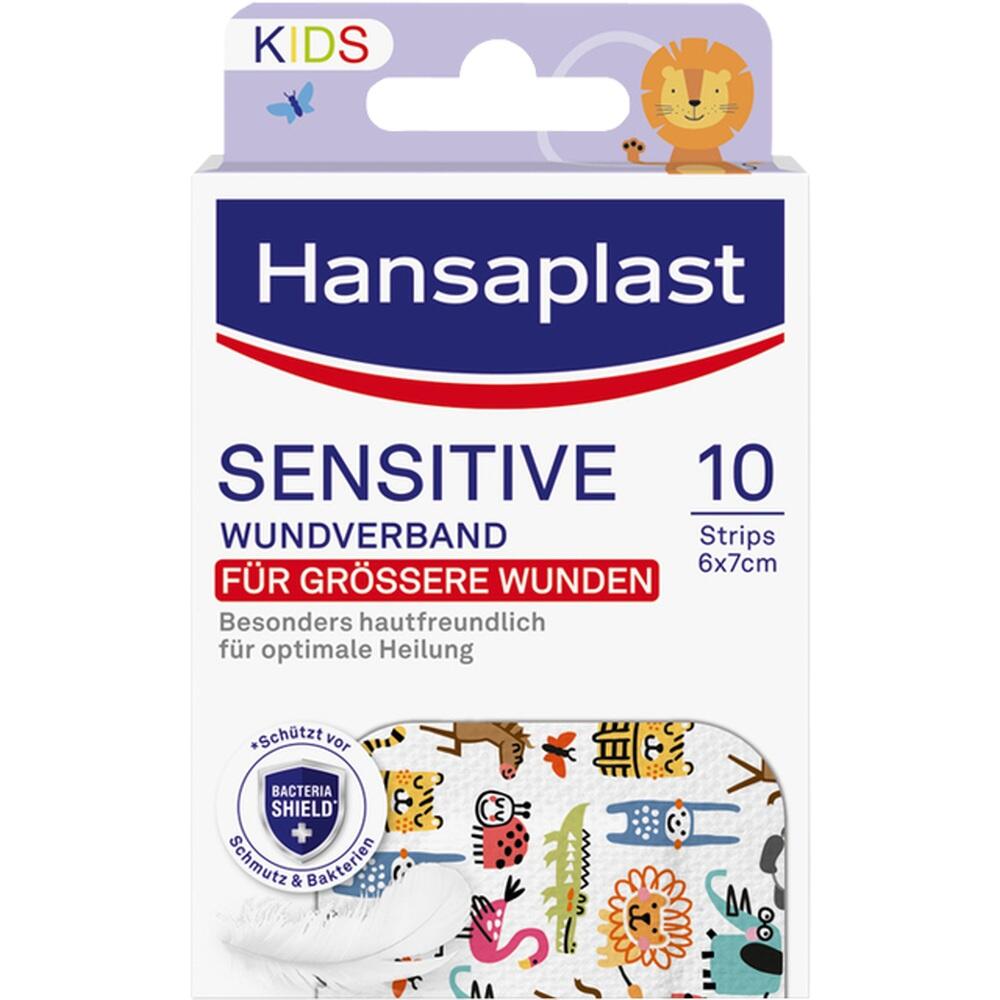 Verpackung für sensitive Kinderpflaster mit Tiermotiven.