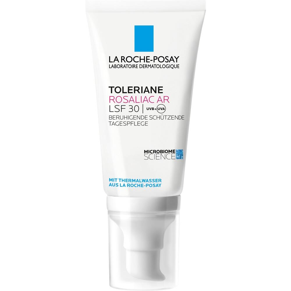 Eine wei&szlig;e Verpackung von La Roche-Posay Creme f&uuml;r empfindliche Haut mit LSF 30.