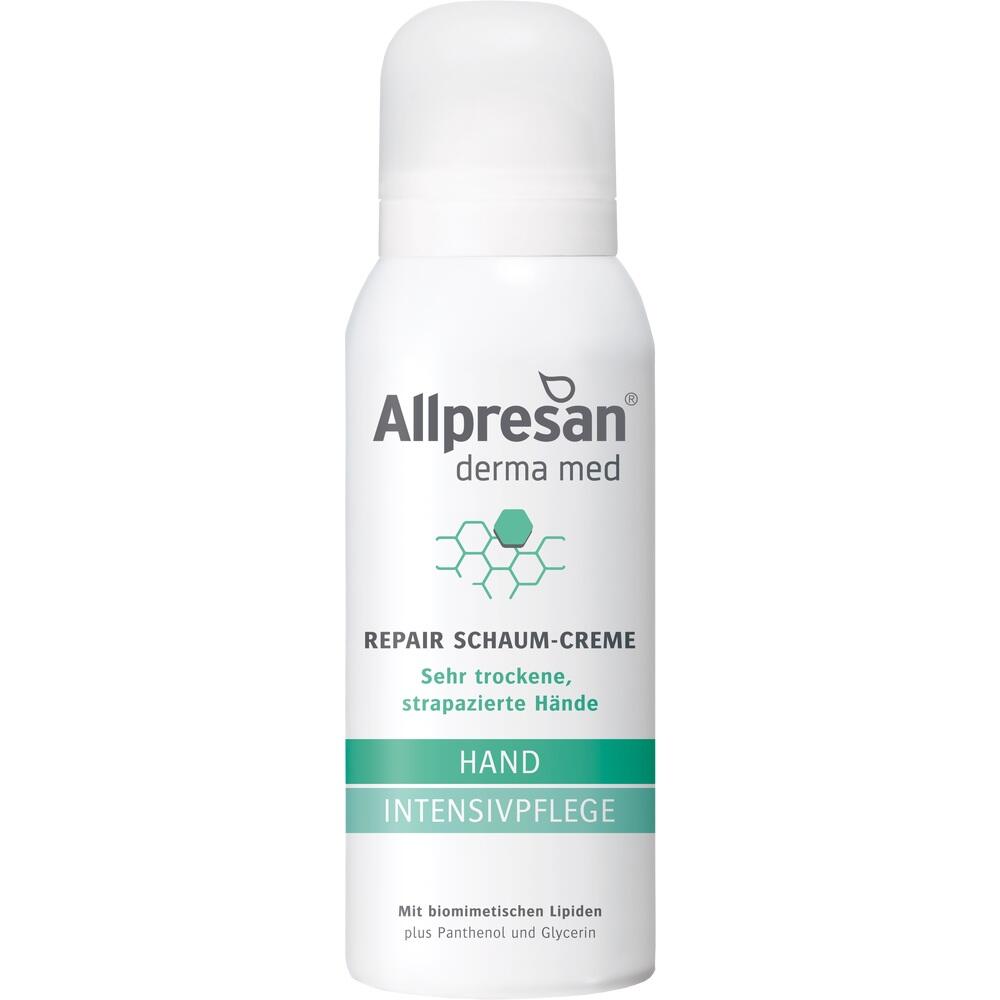 Wei&szlig;e Dose mit Aufschrift "Allpresan Hand Intensivpflege".